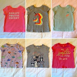 T-Shirt Lot (Cat&Jack and OshKoshB'Gosh) - 18M